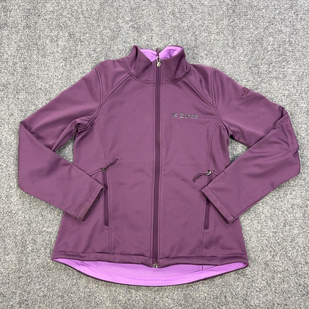 The North Face Windwall Jacket Womens Medium Purple Full Zip Softshell NF0A3LGY